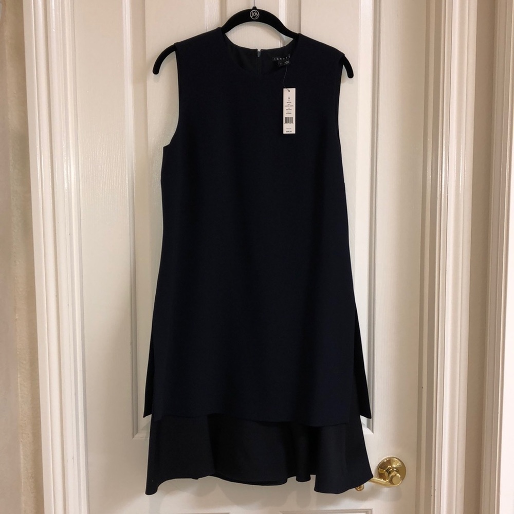Theory deep navy blue dress